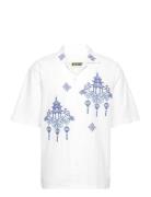 Wbbanks Tempel Shirt Designers Shirts Short-sleeved White Woodbird