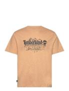 Timberland Short Sleeve Graphic Slub Tee Light Wheat Boot Beige