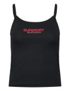 Sportswear Logo Fitted Cami Tops T-shirts & Tops Sleeveless Black Supe...