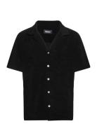 Nb Terry Bowling Black Tops Shirts Short-sleeved Black Nikben