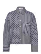 Mckenna Shirt Tops Shirts Long-sleeved Blue A-View