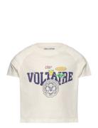 Short Sleeves Tee-Shirt Tops T-shirts Short-sleeved Cream Zadig & Volt...
