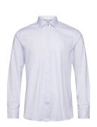 Bengal Dobby Slim Shirt Tops Shirts Business Blue Michael Kors