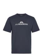 M Logo T-Shirt Designers T-shirts Short-sleeved Navy J. Lindeberg