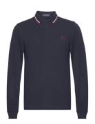 Fred Perry Ls Twin Tipped Fp Shirt Marinblå