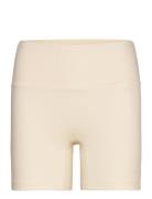 W Lng Rib Biker Sport Shorts Cycling Shorts Cream Adidas Sportswear