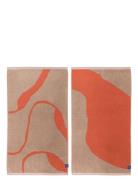 Mette Ditmer Nova Arte Towel, 2-Pack Orange