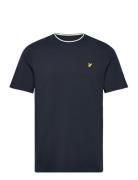 Tipped T-Shirt Tops T-shirts Short-sleeved Navy Lyle & Scott