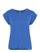 Sc-Marica Tops T-shirts & Tops Short-sleeved Blue Soyaconcept