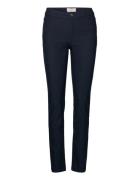 Fqadina-Pa-Straight-Power Bottoms Trousers Slim Fit Trousers Blue FREE...