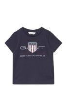 GANT Archive Shield Ss T-Shirt Marinblå