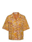 Espuma Tops Shirts Short-sleeved Yellow Mango