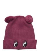 Knitted Beanie Animal Pompom Accessories Headwear Hats Beanie Pink Lin...