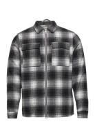 Lined Overshirt Tops Overshirts Multi/patterned Revolution