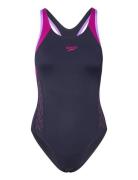 Womens Hyperboom Flyback Sport Swimsuits Purple Speedo