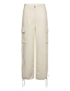 Nukana Track Trousers Bottoms Trousers Cargo Pants White Second Female
