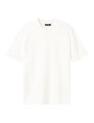 Nlmhenne Ss Knit Polo Tops T-shirts Short-sleeved White LMTD