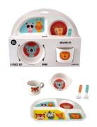 Safari Friends 5 Pcs Colourful Mealtime Set Home Meal Time Dinner Sets...