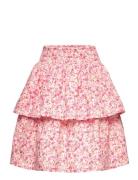 Minymo Skirt Aop W. Lining Rosa