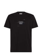 Calvin Klein Optic Line Logo T-Shirt Svart