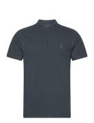 Reform Ss Polo Tops Polos Short-sleeved Blue AllSaints