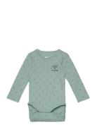 Hmlbeesy Body L/S Långärmad Bodysuit Green Hummel