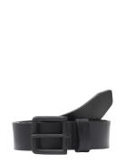 Jack & J S Jacroma Leather Belt Noos Svart