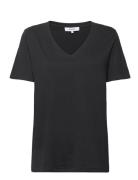 Minus Leti V-Hals T-Shirt Svart