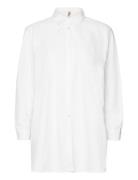 Sc-Netti Tops Shirts Long-sleeved White Soyaconcept