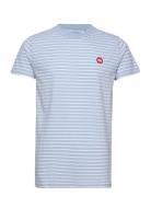 Timmi Organic/Recycled Striped T-Shirt Tops T-shirts Short-sleeved Blu...