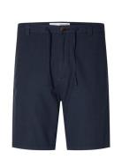 Selected Homme Slhregular-Brody Linen Shorts Noos Marinblå