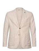 Tom Tailor Cotton Linen Blazer Beige