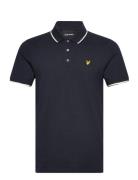 Tipped Polo Shirt Tops Polos Short-sleeved Navy Lyle & Scott