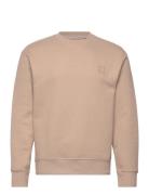 Jack & J S Jprcc Badge Sweat Crew Neck Beige