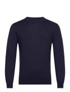 GANT Fine Cotton C-Neck Blå