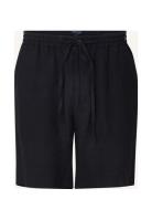 Casual Linen Shorts Bottoms Shorts Casual Black Lexington Clothing