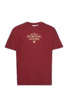 Sporting Goods T-Shirt 2.0 Tops T-shirts Short-sleeved Red Les Deux