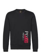 Cotton Blend-Sle-Top Tops Sweat-shirts & Hoodies Sweat-shirts Black Po...