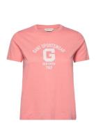 Reg Logo Ss T-Shirt Tops T-shirts & Tops Short-sleeved Pink GANT
