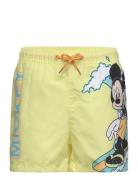 Swimming Shorts Badshorts Yellow Mickey Mouse