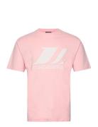 Parcy Logo Tee Designers T-shirts Short-sleeved Pink J. Lindeberg