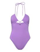 Swimsuit Bianca Baddräkt Badkläder Purple Lindex