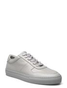 Wesley Leather Sneaker Låga Sneakers Grey Les Deux