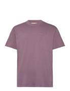 Application T-Shirt Tops T-shirts Short-sleeved Purple Revolution