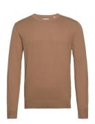 Jjeemil Knit Crew Neck Noos Tops Knitwear Round Necks Brown Jack & J S