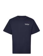 Hudson Script T-Shirt Tops T-shirts Short-sleeved Navy Penfield