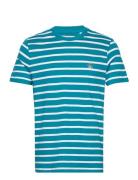 Org Jrsy Breton Tee Tops T-shirts Short-sleeved Blue Original Penguin