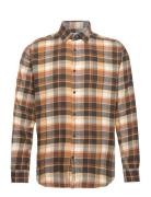 Slhregowen-Flannel Shirt Ls Check Tops Shirts Casual Orange Selected H...
