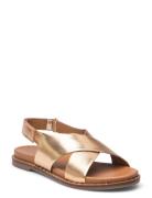 Sandal Platta Sandaler Gold Sofie Schnoor