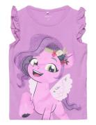 Nmfjanaja Mlp Ss Top Box Cplg Tops T-shirts Sleeveless Purple Name It